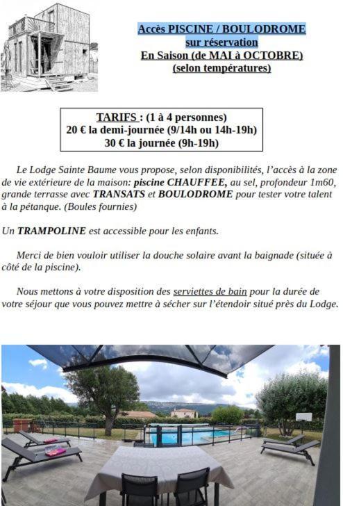 Le Lodge De La Sainte Baume Plan d'Aups Екстериор снимка
